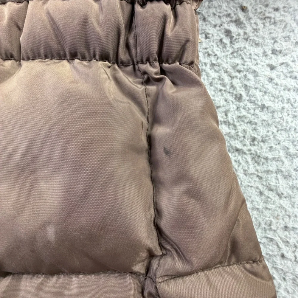 Vintage Ms Pioneer Down Puffer Jacket Faux Fur Collar Made In Hong Kong Womens M